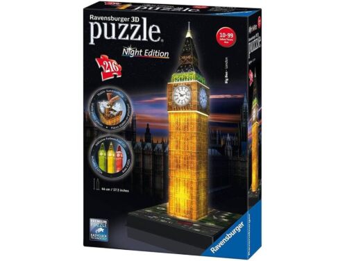 Puzzle Ravensburger Big Ben Night Edition 3D 216 Peças