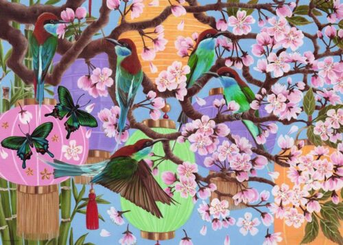 puzzle-ravensburger-flores-de-cerezo-de-1000-piezas-1-21492 Puzzle Ravensburger Flores de cerejeira de 1000 Peças