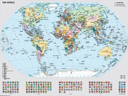 Puzzle Ravensburger Mapa do Mundo Político de 1000 Peças