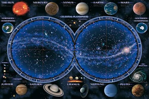 Puzzle Ravensburger Mapa Planisferio Celeste de 1500 Peças