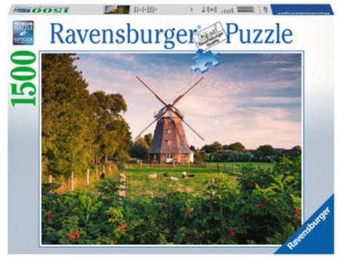 Puzzle Ravensburger Moinho de vento no Mar Báltico de 1500 Peças