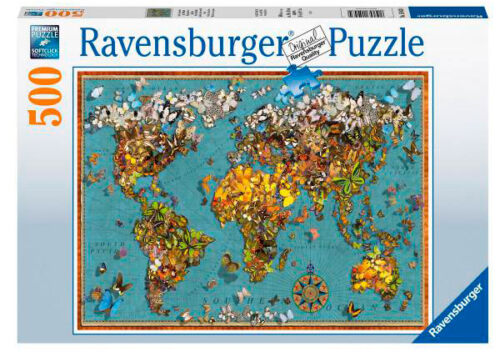 Puzzle Ravensburger Mundo das borboletas 500 Peças