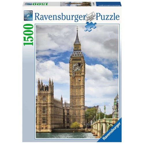 Puzzle Ravensburger O Gato Engraçado no Big Ben de 1500 Peças