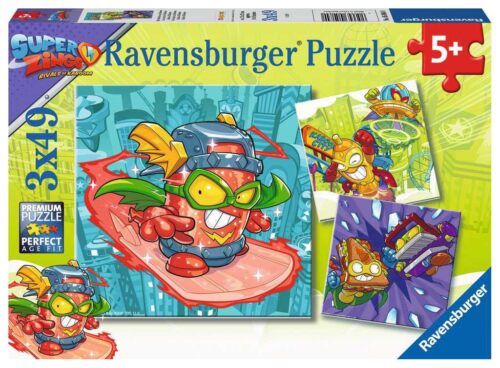 Puzzle Ravensburger Superzings Rivals of Kaboom de 3×49 Peças