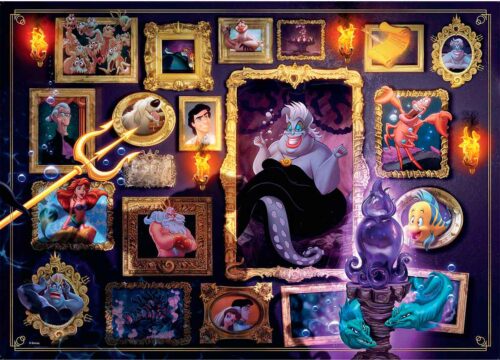 Puzzle Ravensburger Villanos Disney: Úrsula de 1000 Peças