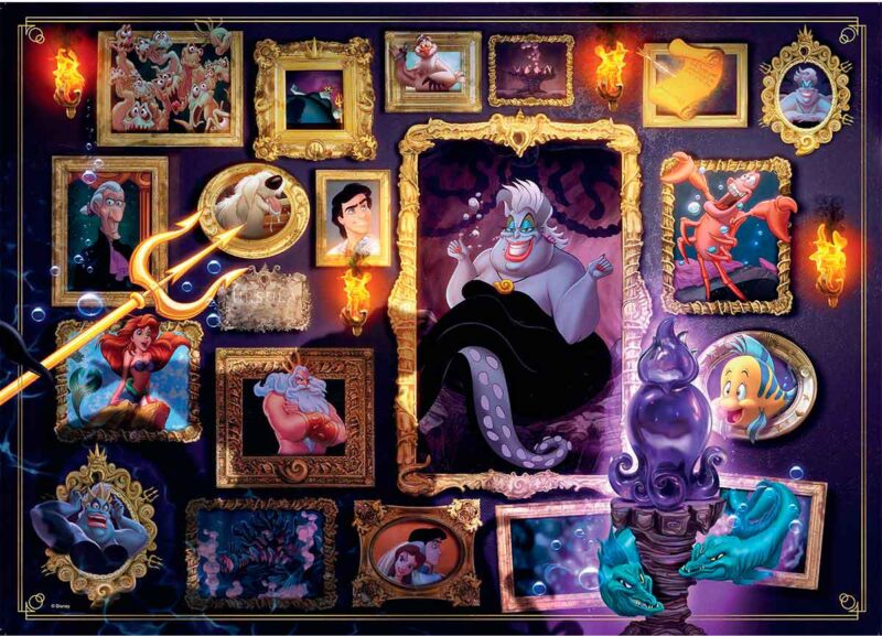 Puzzle Ravensburger Villanos Disney: Úrsula de 1000 Peças