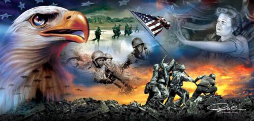 Puzzle SunsOut Águia de Guerra 1000 Peças