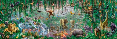 Puzzle SunsOut Mural Africano 500 Peças