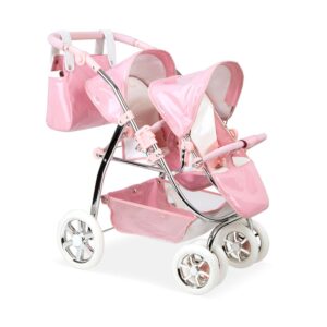 Reborn Carro Gémeos com Bolsa 77 cm