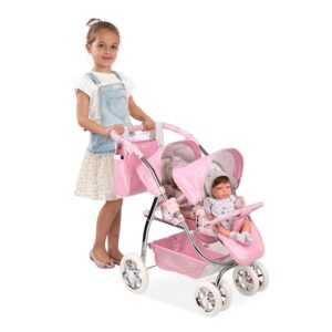 Reborn Carro Gémeos com Bolsa 77 cm