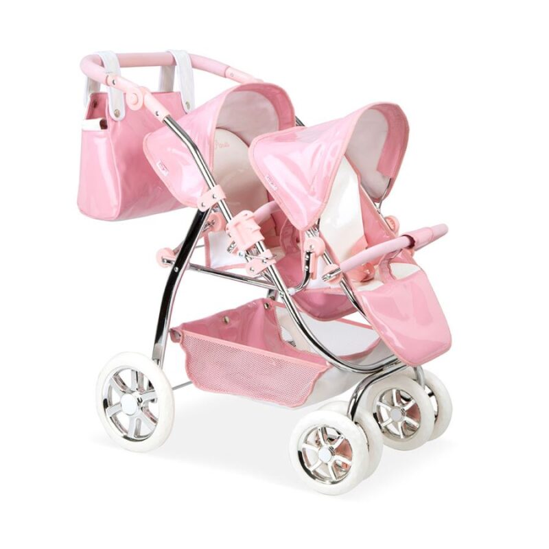 Reborn Carro Gémeos com Bolsa 77 cm