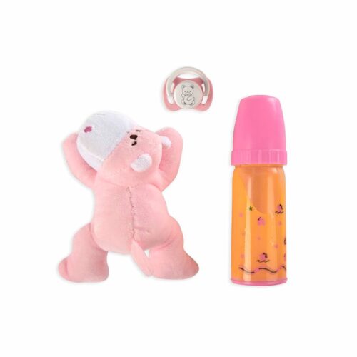 Set Peluche Rosa, Biberão e Chupeta