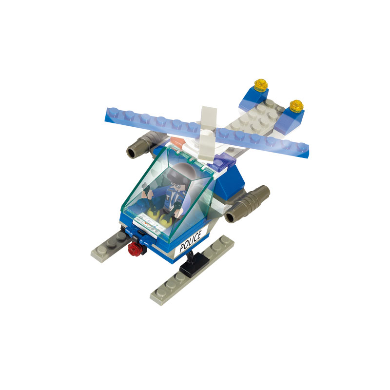 Police Helicóptero Intervenção 69 pcs