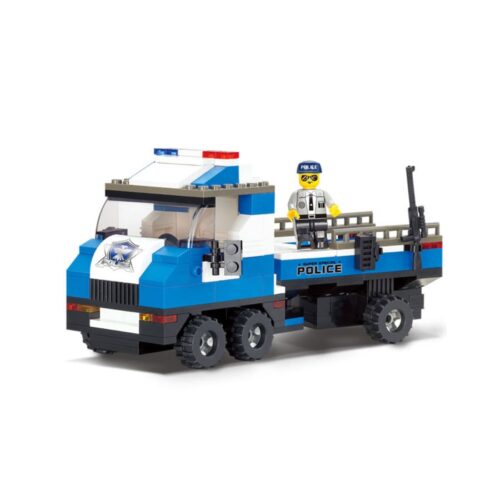 Police Camião com Barco Marinha 202 pcs