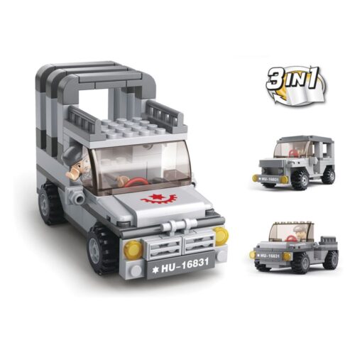 Army 3 em 1 Jeep 110 pcs