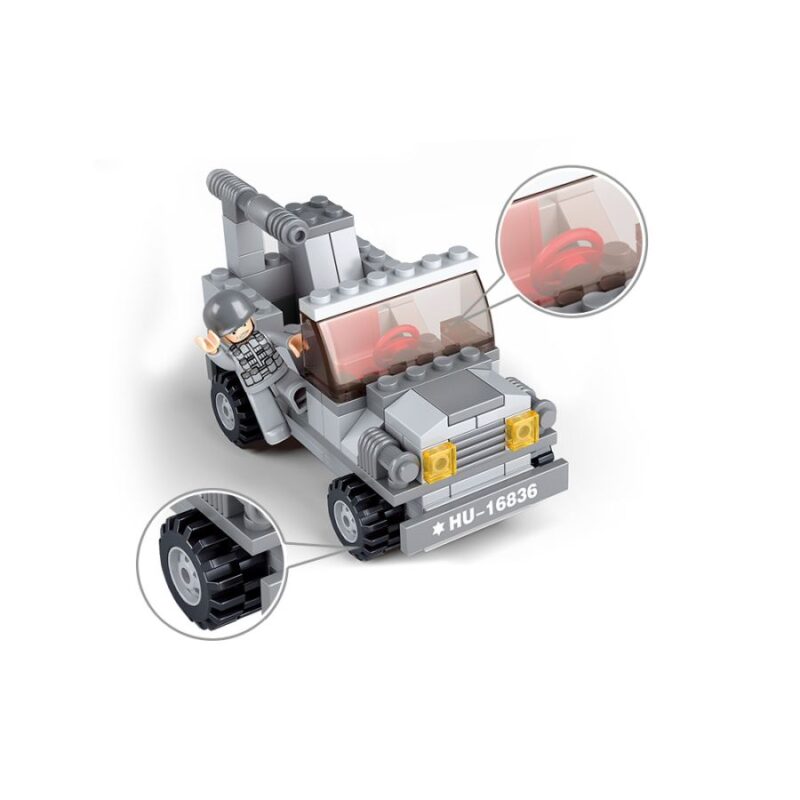 Army 3 em 1 Lançador Mísseis 102 pcs