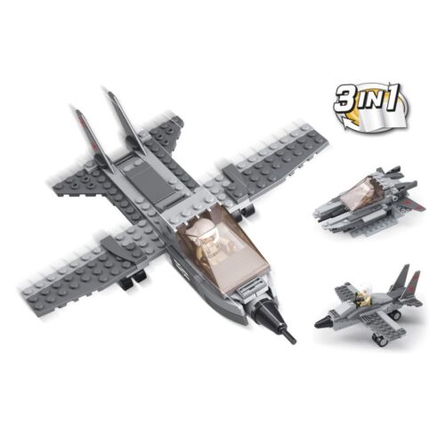 Army 3 em 1 Avião Combate 125 pcs