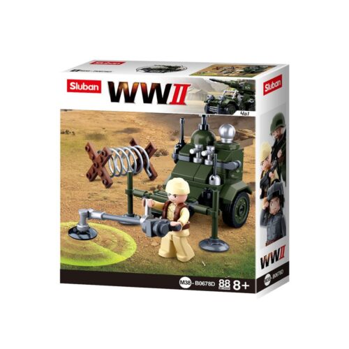 WWII 4 em 1 Army Box 88 pcs