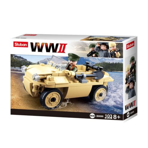 WWII VW 82 Amphinious Tub Car 106 Pcs