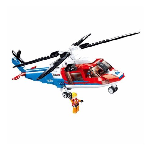Model Bricks Army Helicóptero Salvamento 402 Pcs