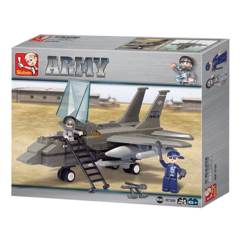 SL7200_1 Army Avião de Commbate 142 pcs