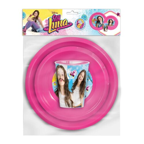 Set Pratos + Copo PP Soy Luna