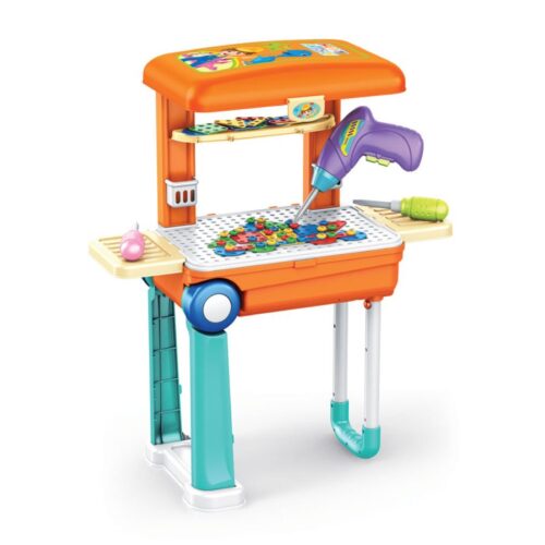 Trolley Bancada Ferramentas com Acessórios + Som 54 cm