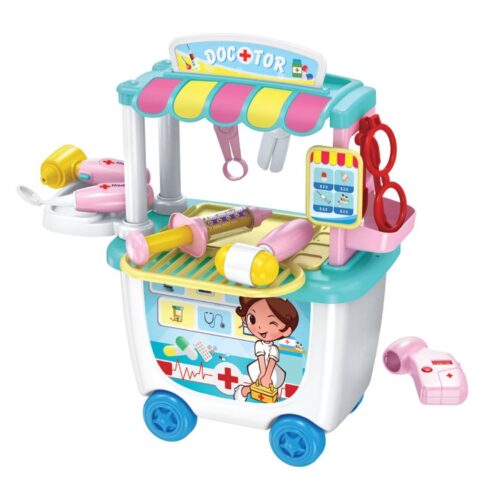 Trolley Box Médico com Acessórios 33 cm